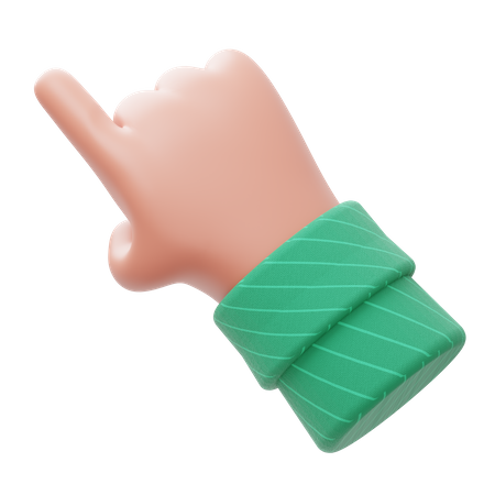 Pointing Finger 3D Illustration