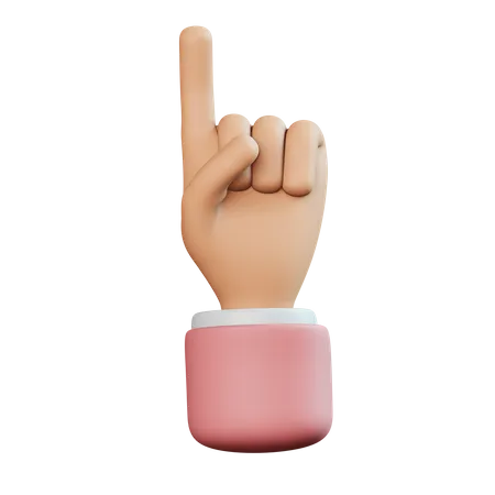Pointing Finger  3D Icon