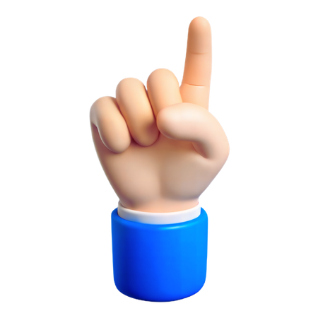 Pointing Finger Gesture  3D Icon