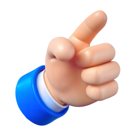 Pointing Finger Gesture  3D Icon