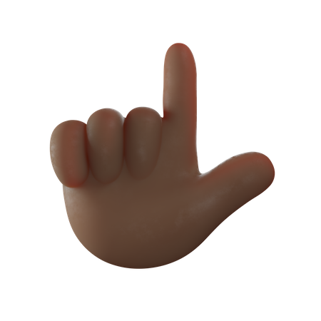 Pointing Finger Gesture  3D Illustration