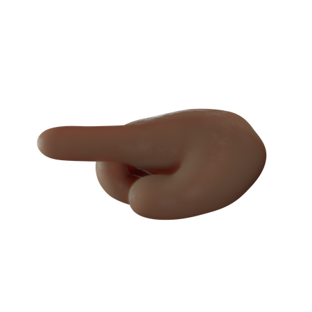 Pointing Finger Gesture  3D Illustration