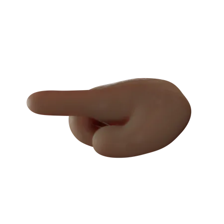 Pointing Finger Gesture  3D Illustration