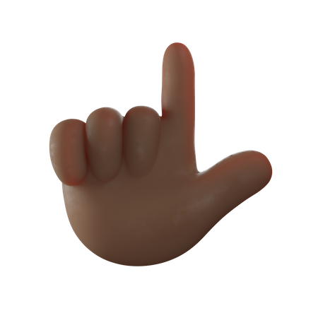 Pointing Finger Gesture 3D Illustration