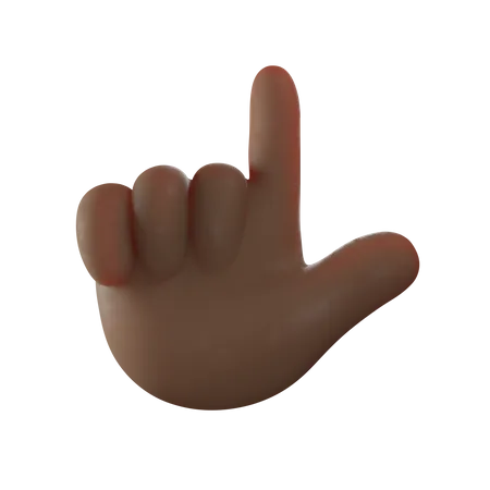 Pointing Finger Gesture  3D Illustration