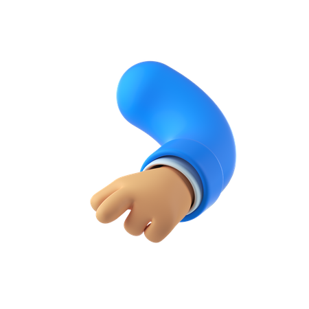 Pointing finger hand  3D Illustration