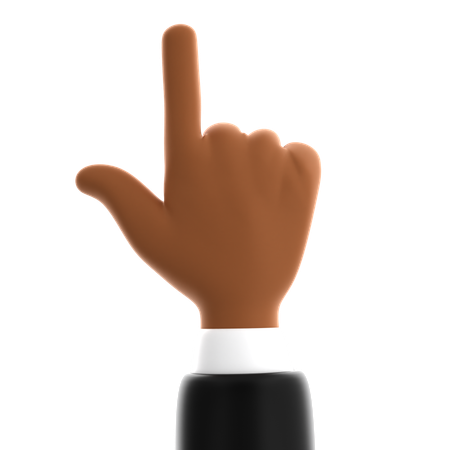 Pointing Finger Hand Gesture  3D Icon