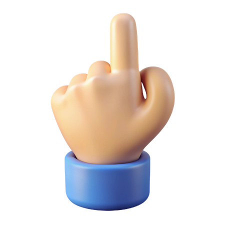 Pointing Finger Hand Gesture  3D Icon