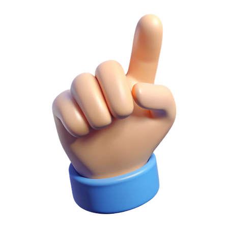 Pointing Finger Hand Gesture  3D Icon