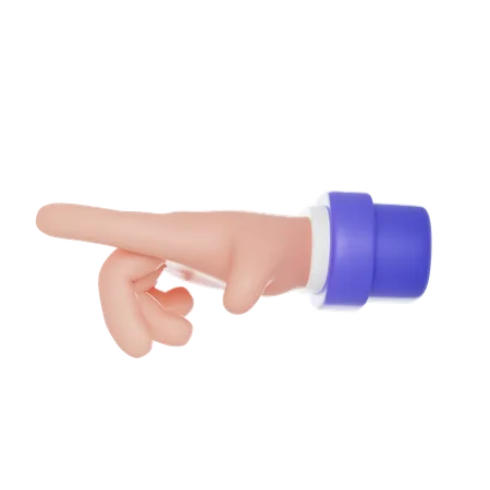 Pointing Finger Hand Gesture  3D Icon