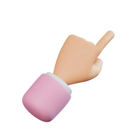 Pointing Finger Hand Gesture  3D Icon