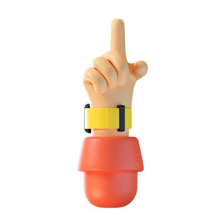 Pointing Finger Hand Gesture  3D Icon