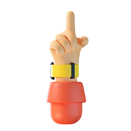 Pointing Finger Hand Gesture  3D Icon