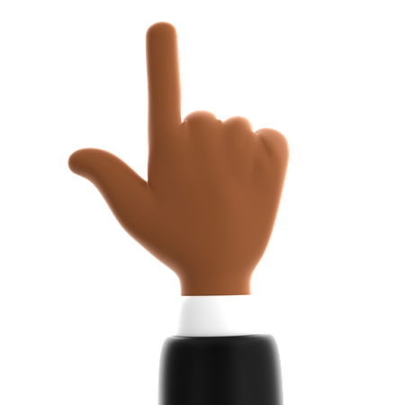 Pointing Finger Hand Gesture  3D Icon