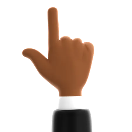 Pointing Finger Hand Gesture  3D Icon