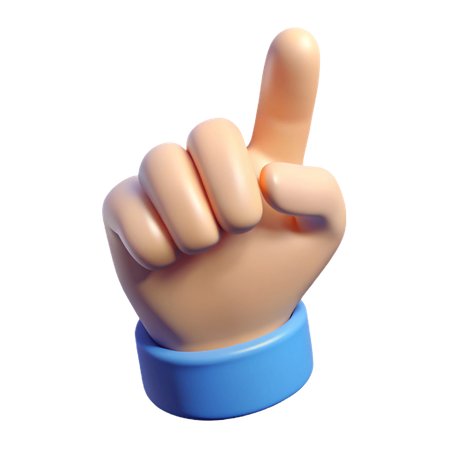 Pointing Finger Hand Gesture  3D Icon