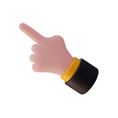 Pointing Finger Hand Gesture  3D Illustration