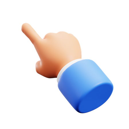 Pointing Finger Hand Gestures  3D Icon