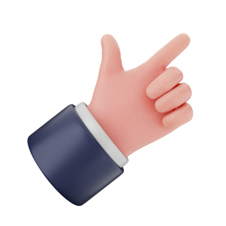 Pointing Finger Hand Gestures  3D Icon