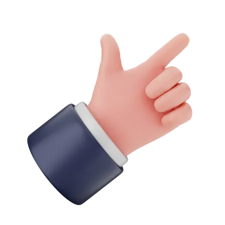 Pointing Finger Hand Gestures  3D Icon