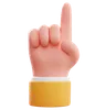 Pointing Finger Up Hand Gesture