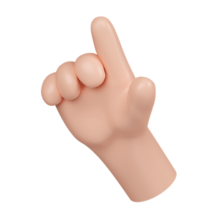 Pointing Gesture  3D Icon