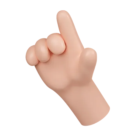 Pointing Gesture  3D Icon