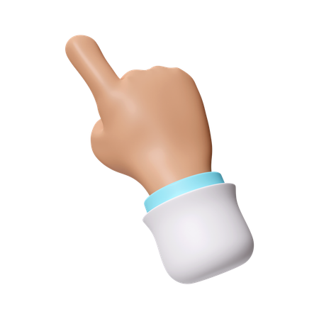 Pointing Gesture  3D Icon