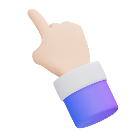 Pointing Gesture  3D Icon