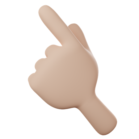 Pointing Hand  3D Icon