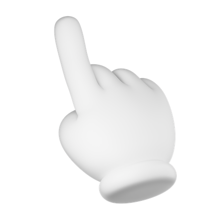 Pointing Hand  3D Icon