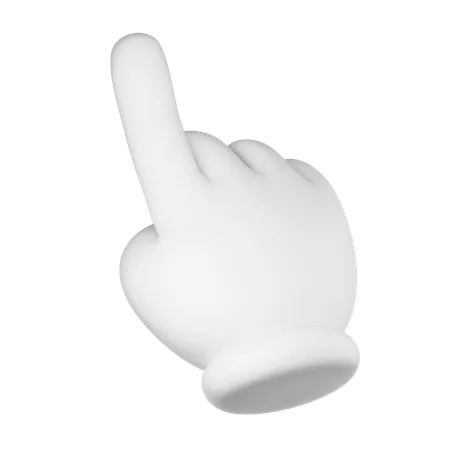 Pointing Hand  3D Icon