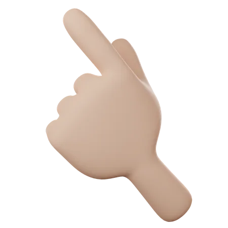 Pointing Hand  3D Icon