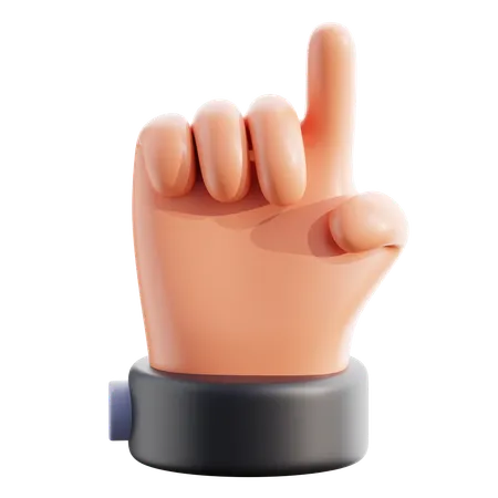 Pointing Hand Gesture 3 D 3D Icon