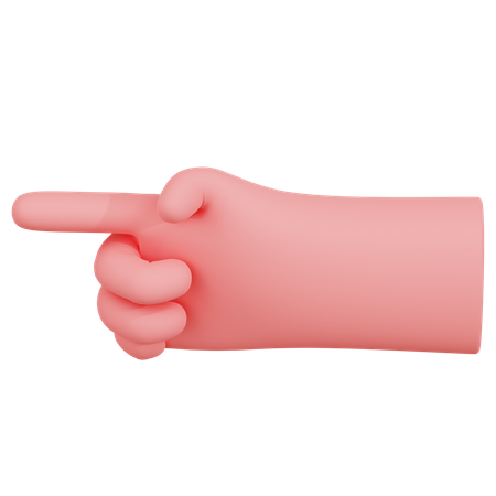 Pointing Hand Gesture  3D Icon