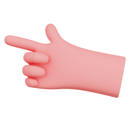 Pointing Hand Gesture  3D Icon