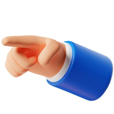 Pointing Hand Gesture  3D Icon