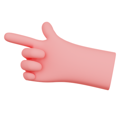 Pointing Hand Gesture  3D Icon