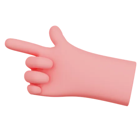 Pointing Hand Gesture  3D Icon