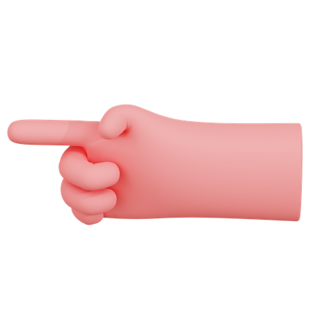 Pointing Hand Gesture  3D Icon
