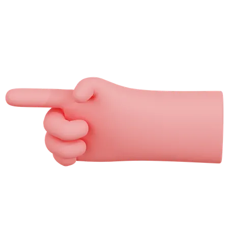 Pointing Hand Gesture  3D Icon
