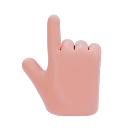 Pointing Hand Gesture  3D Icon
