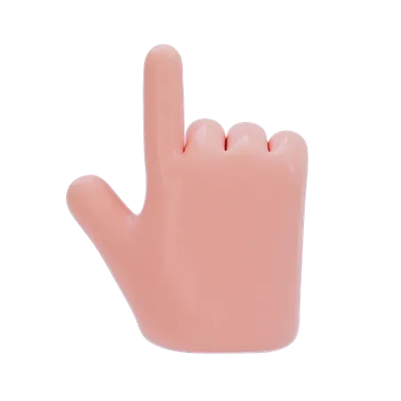 Pointing Hand Gesture  3D Icon