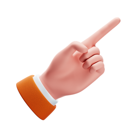 Pointing Hand Gesture  3D Icon