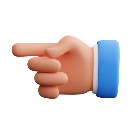 Pointing Hand Gesture  3D Icon