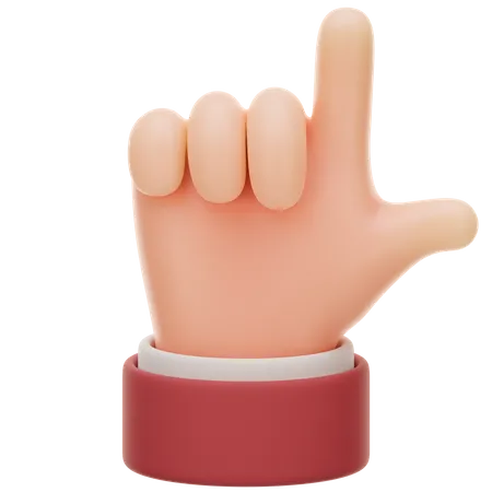 Pointing Hand Gesture  3D Icon