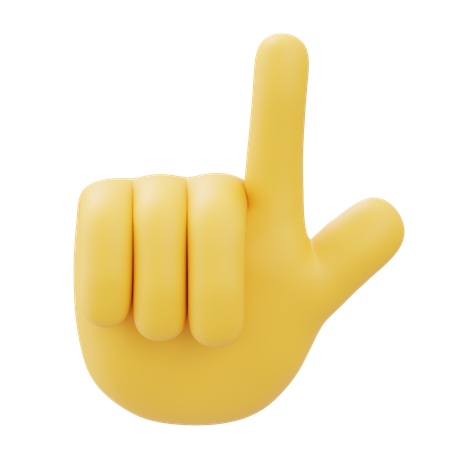 Pointing Hand Gesture  3D Icon