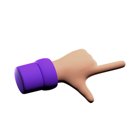 Pointing Hand Gesture  3D Icon