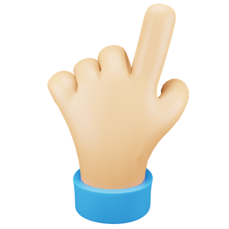Pointing Hand Gesture  3D Icon