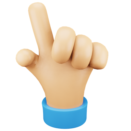 Pointing Hand Gesture  3D Icon